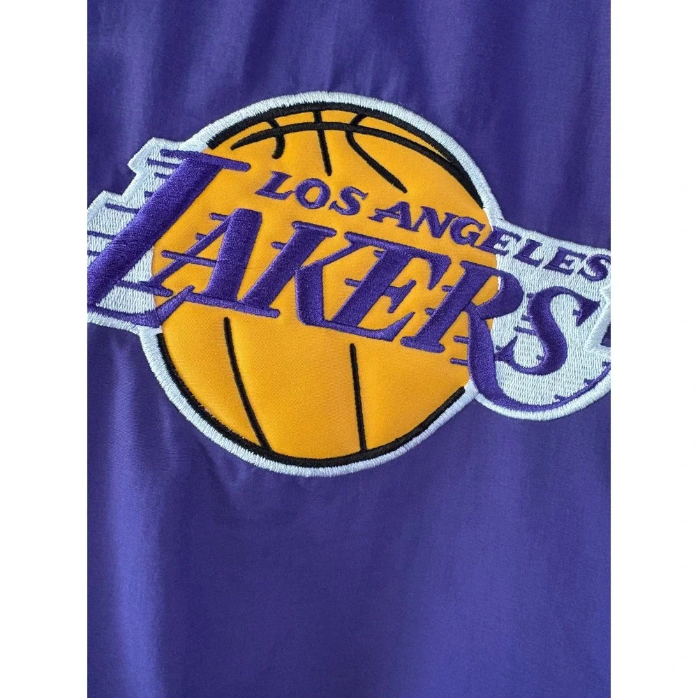 Vintage Reebok NBA Los Angeles Lakers Puffer Jacket Purple Youth Medium 10/12